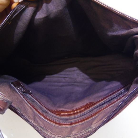 Enzo Angiolini Croc Pattern Hobo Shoulder Bag - Picture 6 of 8